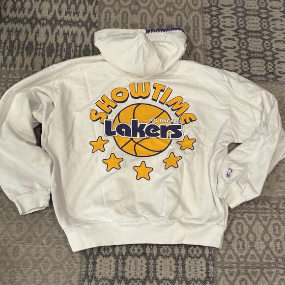 Madhappy NBA Showtime Lakers Unisex Medium Hoodie Rare White New Sweatshirt - Picture 1 of 16